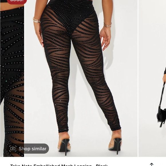 Brand new mesh leggings. - Picture 3 of 3